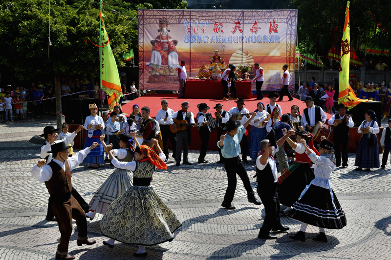 Celebrating the Birthday of Tin Hau in Portuguese Styles